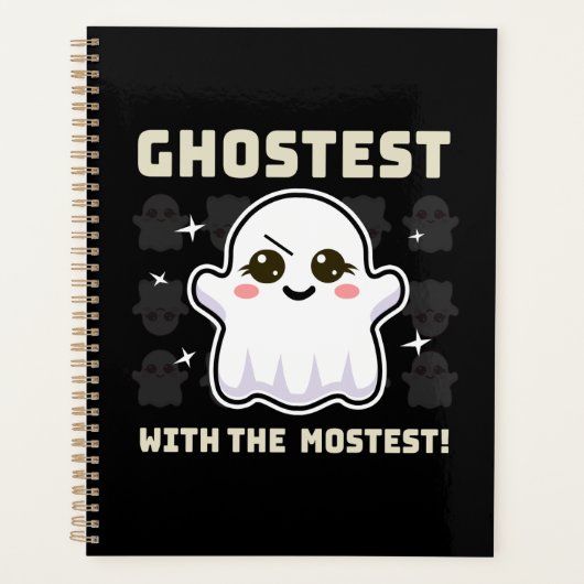 Spooky Kawaii Ghost Halloween Planner Planer (Vorderseite)