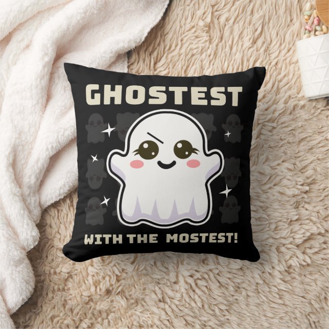 Spooky Kawaii Ghost Halloween Throw Klolow Kissen (Decke)