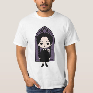 Spooky Kawaii Goth Girl   Dark Academia Sticker T-Shirt