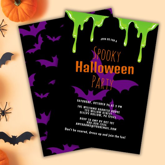 Spooky Kids Halloween-Party Einladung