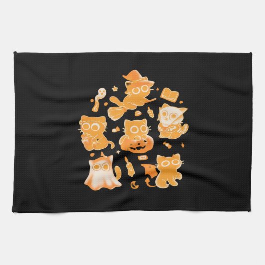 Spooky Kittens Classic T - Shirt Geschirrtuch (Horizontal)