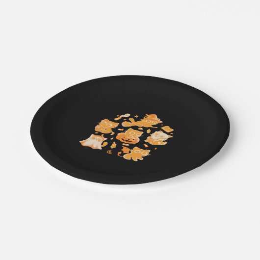 Spooky Kittens Classic T - Shirt Pappteller (Schrägansicht)