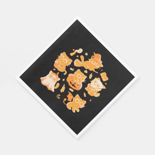 Spooky Kittens Classic T - Shirt Serviette (Ecke)