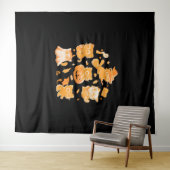 Spooky Kittens Classic T - Shirt Wandteppich (Beispiel (Horizontal))