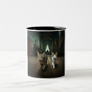 Spooky Kitty Duo: Eine unglaublich Niedliche Tasse