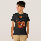 Spooky Koch Katze "Was?" Halloween Kids-T - Shirt (Vorne ganz)