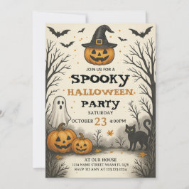 Spooky Kostüm Bash Halloween-Party Einladung