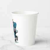 Spooky Krampus Eishockey Weihnachten spielen Pappbecher (Links)