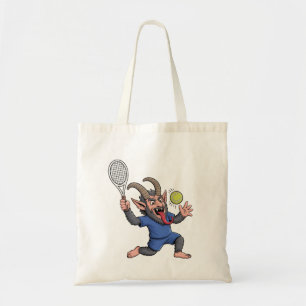 Spooky Krampus Tennis Weihnachten Tragetasche