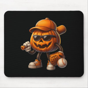 Spooky Kürbislaterne Baseball Halloween Kostüme Mousepad