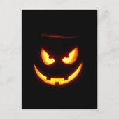 Spooky-Kürbislaterne Postkarte (Vorderseite)
