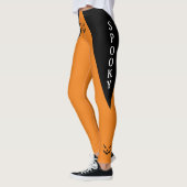 Spooky Kürbislaterne Pumpkin Orange Halloween Leggings (Links)