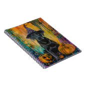 Spooky Labrador Hund Halloween Hexe und Pumpkin Notizblock (Rechte Seite)