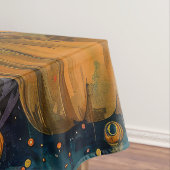 Spooky Labrador Hund Halloween Hexe und Pumpkin Tischdecke (Beispiel)