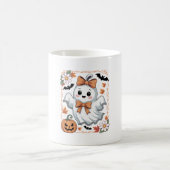 Spooky Lace Ghost Halloween Kaffeetasse (Mittel)