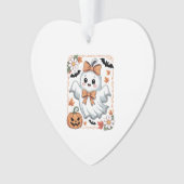Spooky Lace Ghost Halloween Ornament (Vorderseite)