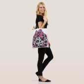 Spooky Lace Halloween Pumpkin Coquette Tasche (Am Model)