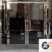 Spooky Lächeln Fensteraufkleber (Büro Tür)