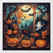 Spooky Lächeln Klammern Fensteraufkleber (Blatt)