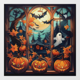 Spooky Lächeln Klammern Fensteraufkleber