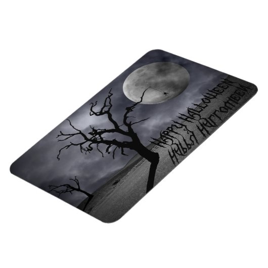 Spooky Landschaft Halloween Magnet (Linke Seite)