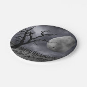 Spooky Landschaft Halloween Pappteller (Schrägansicht)