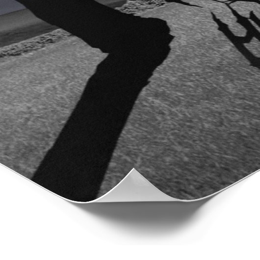 Spooky Landschaft Halloween Poster (Ecke)