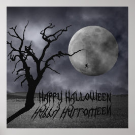 Spooky Landschaft Halloween Poster