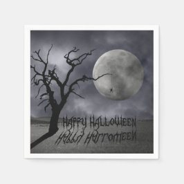 Spooky Landschaft Halloween Serviette