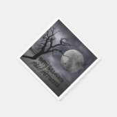 Spooky Landschaft Halloween Serviette (Ecke)