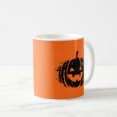Spooky Laughing Pumpkin Head | Halloween Kaffeetasse (VorderseiteRechts)