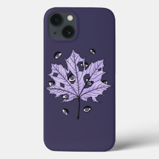 Spooky Leaf Eyes Lila Gotische Kunst Case-Mate iPhone Hülle