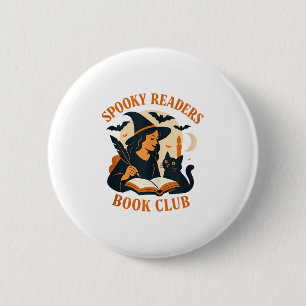 Spooky Leser Book Club Hexe Cat Magic Tank Top Button