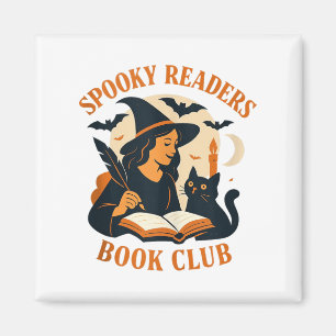 Spooky Leser Book Club Hexe Cat Magic Tank Top Magnet