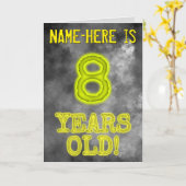 Spooky leuchtende Aura aussehen "8 JAHRE ALT!" + N Karte (Gelbe Blume)