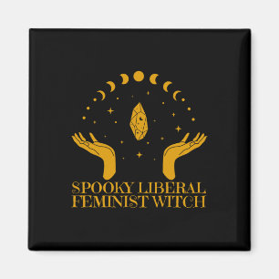 Spooky Liberal Feminist Hexe Halloween Hexe Vibe Magnet