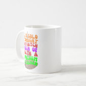 Spooky Liebe verloren gegangen Hexen Ride Vacuums  Kaffeetasse (Vorderseite Links)