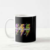 Spooky Lightning Bolt Funny Halloween Spooky Seaso Kaffeetasse (Links)