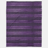 SPOOKY LILA HALLOWEEN LACE SEHEN STREIFEN FLEECEDECKE (Vorderseite)