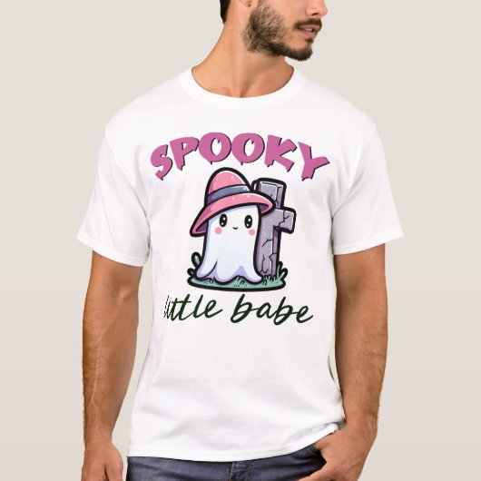 Spooky Little Babe Ghoul Happy Halloween Beängstig T-Shirt (Vorderseite)