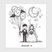 Spooky Little Couple Aufkleber (Blatt)