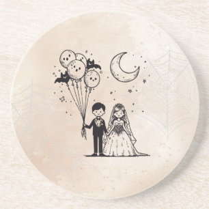 Spooky Little Couple Getränkeuntersetzer