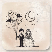 Spooky Little Couple Getränkeuntersetzer (Vorderseite)