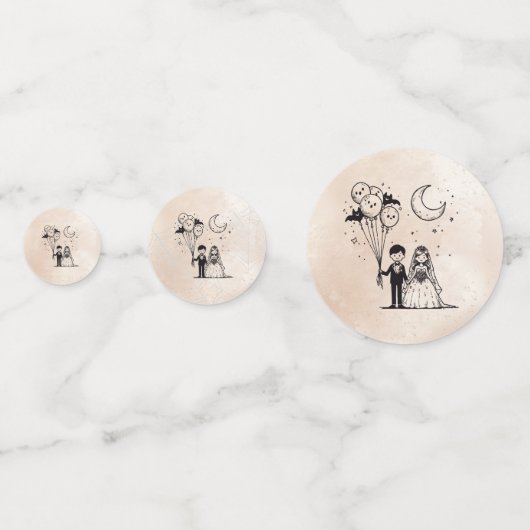 Spooky Little Couple Konfetti (Vorderseiten)