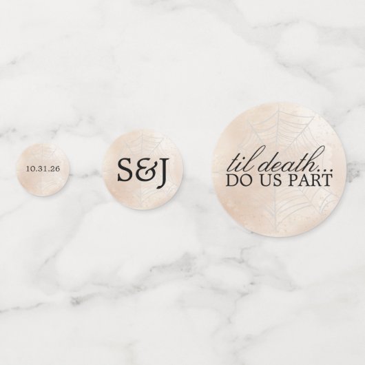 Spooky Little Couple Konfetti (Rückseiten)