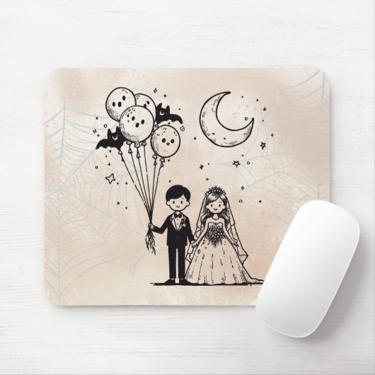 Spooky Little Couple Mousepad (Mit Mouse)