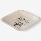 Spooky Little Couple Pappteller (Gewinkelt)