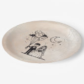 Spooky Little Couple Pappteller (Schrägansicht)