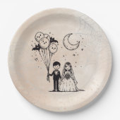 Spooky Little Couple Pappteller (Vorderseite)