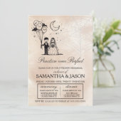 Spooky Little Couple Probe Einladung (Stehend Vorderseite)